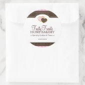 Bäckerei-verpackenaufkleber Runder Aufkleber (Tasche)