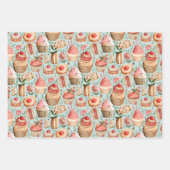 Bäckerei Vibe Gift Wrap Geschenkpapier Set (Vorderseite)