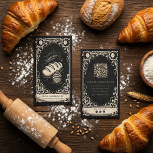 Bäckerei Vintage Celestial Brot- & Konditoreiwaren Visitenkarte