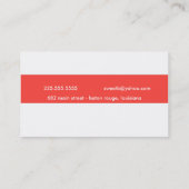 Bäckerei Visitenkarte (Rückseite)