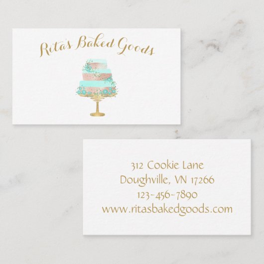 Bäckerei Visitenkarte (Vorne/Hinten)