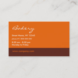 Bäckerei-Visitenkarte Visitenkarte