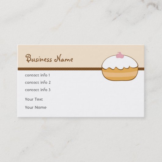 Bäckerei-Visitenkarte Visitenkarte (Vorderseite)