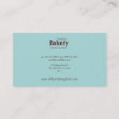 Bäckerei-Visitenkarte Visitenkarte (Rückseite)