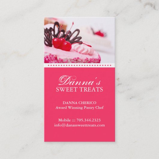 Bäckerei-Visitenkarte Visitenkarte (Vorderseite)