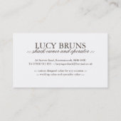 Bäckerei-Visitenkarten Visitenkarte (Rückseite)