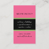 Bäckerei-Visitenkarten Visitenkarte (Rückseite)