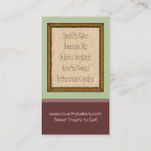 Bäckerei-Visitenkarten Visitenkarte (Rückseite)