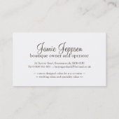 Bäckerei-Visitenkarten Visitenkarte (Rückseite)