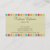 Bäckerei-Visitenkarten Visitenkarte (Rückseite)