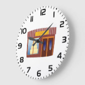 Bäckerei vor dem Kuchen Große Wanduhr (Winkel)