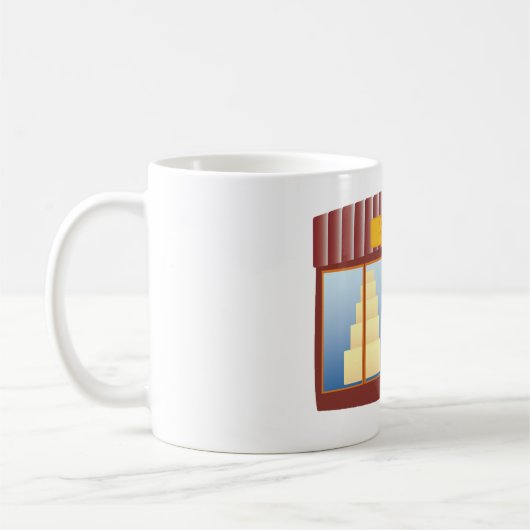 Bäckerei vor dem Kuchen Kaffeetasse (Links)