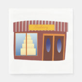 Bäckerei vor dem Kuchen Serviette (Vorderseite)