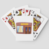 Bäckerei vor dem Kuchen Spielkarten (Rückseite)