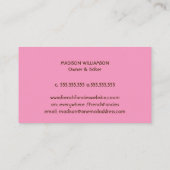 Bäckerei Wasserfarbe Französisch Macaroon Visitenkarte (Rückseite)