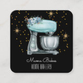 Bäckerei Wasserfarbgebäck Koch Quadratische Visitenkarte (Vorderseite)