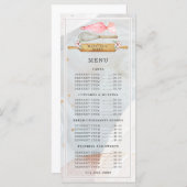 Bäckerei Watercolor Bakers Werkzeuge Utensitive Me Menükarte (Vorne/Hinten)