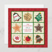 Bäckerei Weihnachtskarten Feiertagskarte (Vorne/Hinten)