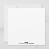 Bäckerei Weihnachtskarten Feiertagskarte (Rückseite)