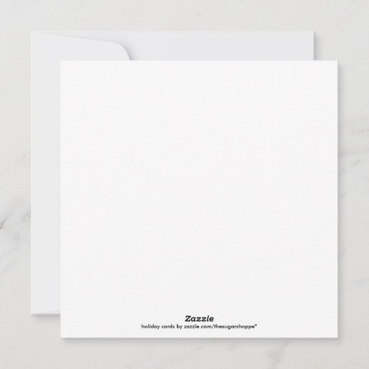 Bäckerei Weihnachtskarten Feiertagskarte (Rückseite)