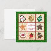 Bäckerei Weihnachtskarten Feiertagskarte (Vorne/Hinten)