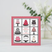 Bäckerei Weihnachtskarten Feiertagskarte (Stehend Vorderseite)