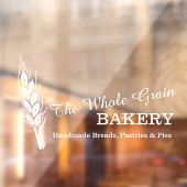 Bäckerei Weizenkorngeschäft Weiß Fensteraufkleber (Blatt 2)