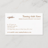 Bäckerei Whisk Rolling Button Brown Logo Visitenkarte (Rückseite)