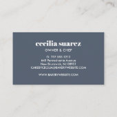 Bäckerei Whisk Spoon Rolling Button Patisserie mod Visitenkarte (Rückseite)