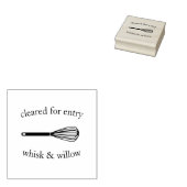 Bäckerei Whisk Temperature Karo / für den Eingang Gummistempel (Stempel)