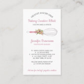 Bäckerei Whisky Logo Konditorei boho Visitenkarte (Rückseite)