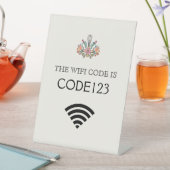 Bäckerei Wifi Code QR Sockelschild (In Situ)