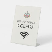 Bäckerei Wifi Code QR Sockelschild (Vorderseite)