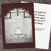 Bäckerei Winter Urlaub Kundenempfehlung Feiertagskarte