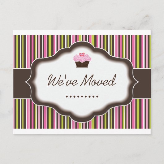 " Bäckerei | Wir haben uns" Postkarte verschoben (Vorderseite)