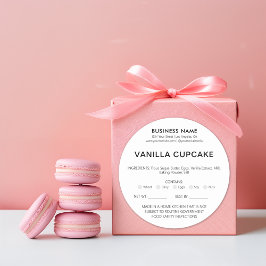 Bäckerei Zuhause Allergie Rechtliche Lizenz Runder Aufkleber