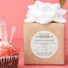 Bäckerei Zuhause Allergy Legallizenz Rolling Butto Runder Aufkleber