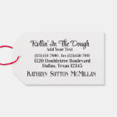 Bäckerei / Zuhause Backwaren Geschenkanhänger (Rückseite Horizontal)