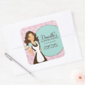 Bäckereiaufkleber Quadratischer Aufkleber (Umschlag)