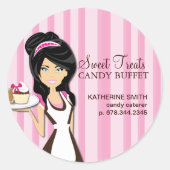 Bäckereiaufkleber Runder Aufkleber (Vorderseite)