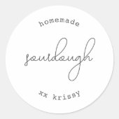 Bäckereiaufkleber Runder Aufkleber (Vorderseite)