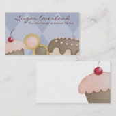 Bäckereibacken-Kuchenplätzchen backen Visitenkarte (Vorne/Hinten)