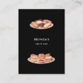 Bäckereien Süßigkeiten Backen QR Code Social Media Visitenkarte (Vorderseite)