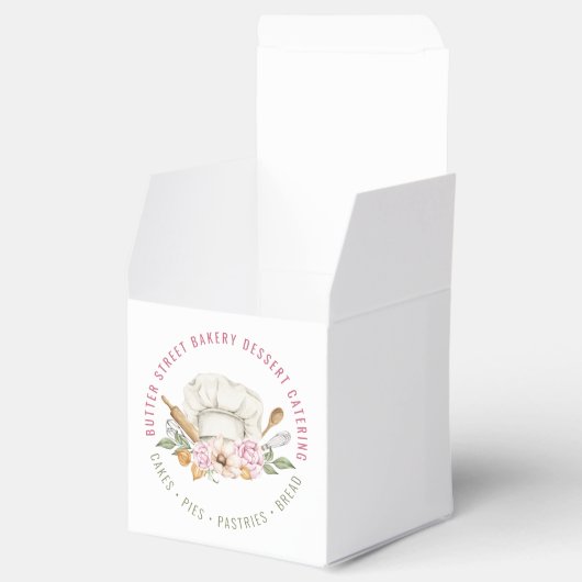 Bäckereigebäck Koch Aquarellfarben Backgeschirr Geschenkschachtel (Geöffnet)