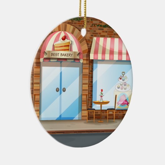 Bäckereigeschäft Keramikornament (Rechts)