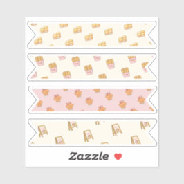 Bäckereikollektion der Sonne - Waschband 3 Aufkleber