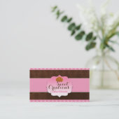 Bäckereikost Süßes Geschäft Visitenkarte (Stehend Vorderseite)