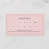 Bäckereikunde Kundenbelohnung Custom Foto Pink Treuekarte (Vorderseite)