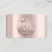 Bäckereileitung Beutel Blume Rose Gold Circle Visitenkarte (Vorderseite)