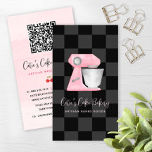 Bäckereimischer Rosé Schwarz Kariert QR-Code